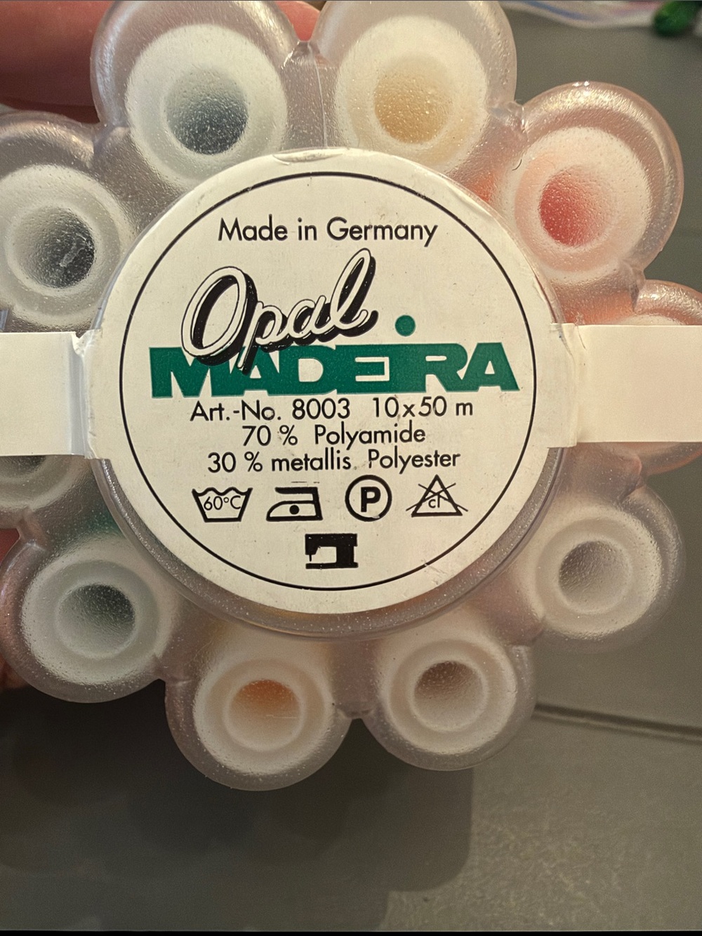 Madeira spool pack metallic thread 🐈‍⬛